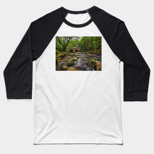 Shaugh Bridge & River Plym Baseball T-Shirt